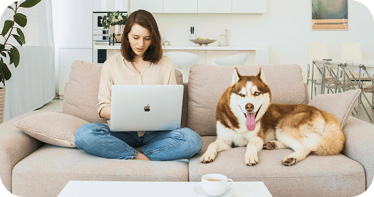 Happy pet