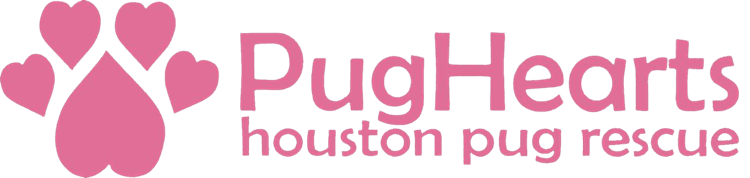 PugHearts - PugHearts houston pug rescue pink-logo