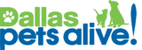 Logo of Dallas Pets Alive!, one of GoodCharlie's partners.